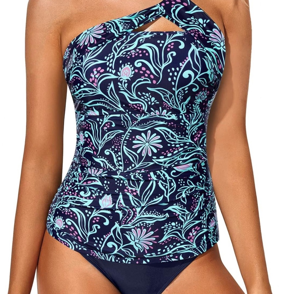 Tempt Me Floral Tankini